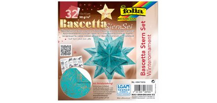 Feuilles de papier pliable étoile Bascetta, violet /