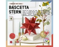 Feuilles de papier pliable étoile Bascetta, rouge /