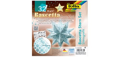Feuilles de papier pliable étoile Bascetta, cuivre