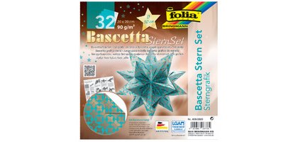 Feuilles de papier pliable étoile Bascetta, cuivre
