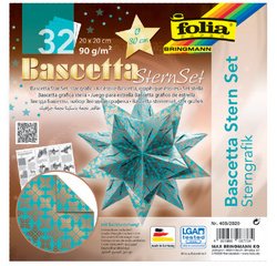 Feuilles de papier pliable étoile Bascetta, cuivre