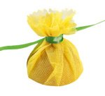 Lemon wrap, avec cravate verte, jaune