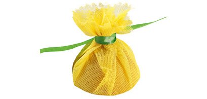 Lemon wrap, avec cravate verte, jaune