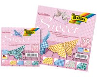 Feuilles de papier à plier SWEET, 150 x 150 mm