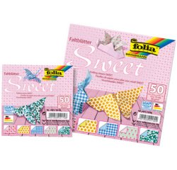 Feuilles de papier à plier SWEET, 150 x 150 mm