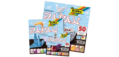 Sheets of paper for folding JAPAN, 100 x 100 mm