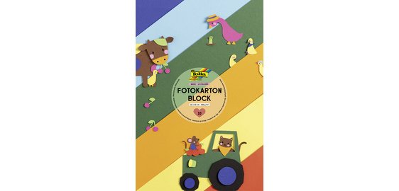 Bloc de carton de bricolage, A3, couleurs