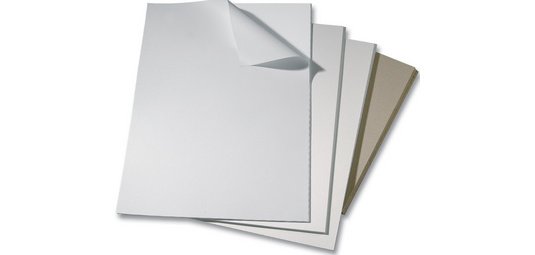 Carton gris, (L)400 x (H)500 mm, épaisseur: 2,5 mm
