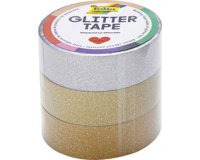 Ruban adhésif déco 'Glitter Tape',2x rose et 1x violet