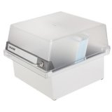 Boîte à fiches pour 800 cartes, A5 paysage, gris clair