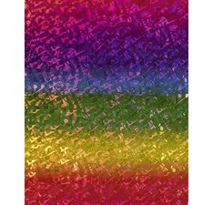 Film holographique adhésif, 400 mm x 5 m, arc-en-ciel