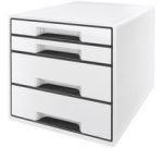 Bloc de classement WOW CUBE, 4 tiroirs, blanc perlé/