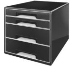 Bloc de classement WOW CUBE, 4 tiroirs, blanc perlé/