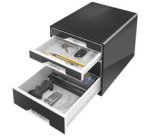 Bloc de classement WOW CUBE, 4 tiroirs, blanc perlé/