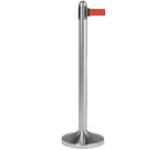 poteau ruban rétractable 1 m rouge