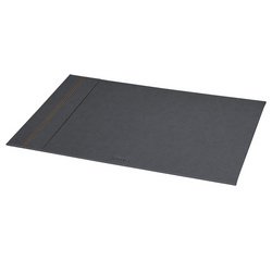 Sous-main, en similicuir, titane