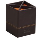 Pot à crayons, en similicuir