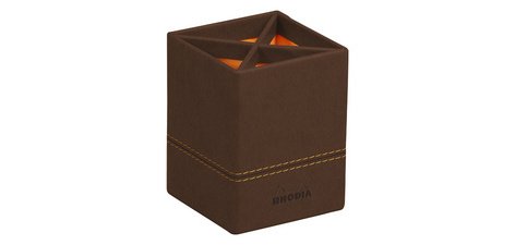 Pot à crayons, en similicuir