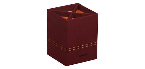 Pot à crayons, en similicuir