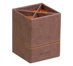 Pot à crayons, en similicuir