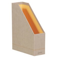 Rhodia leatherette magazine rack - poppy