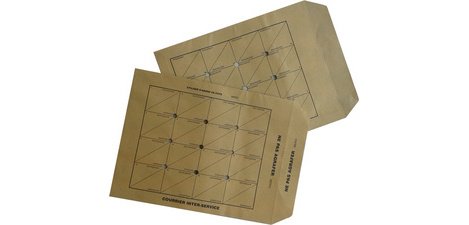 Pochettes Navette, kraft brun, sans gommage