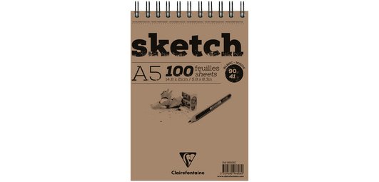 Sketch pad, A5, 100 sheets