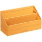 Porte-courrier, en simili cuir, orange