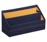 Rhodiarama brievenhouder in Italiaans kunstleer 25x10x14 cm - Peacock