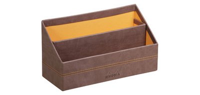 Porte-courrier, en simili cuir