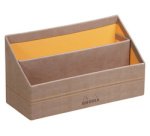 Mail holder, in faux leather