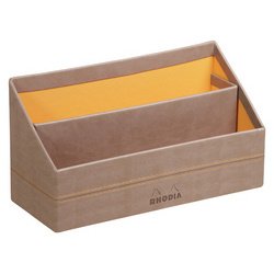 Rhodia letter holder 25x10x14cm - chocolate