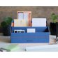 Porte-courrier, en simili cuir, taupe