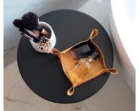 Vide-poche réversible, en similicuir, orange