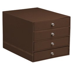 Rhodia desk storage box drawers - black
