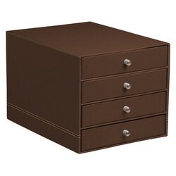 Rhodia desk storage box drawers - black