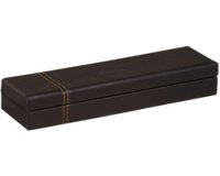 Plumier, en similicuir, noir