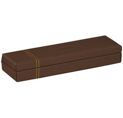 Rhodiarama plumier simili cuir italien 21x5,5x3 cm - Bronze