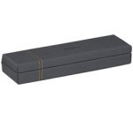 Rhodiarama plumier simili cuir italien 21x5,5x3 cm - Titane