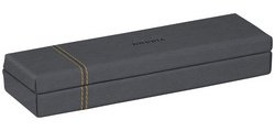 Rhodiarama plumier simili cuir italien 21x5,5x3 cm - Titane