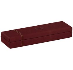 Rhodiarama plumier simili cuir italien 21x5,5x3 cm - Lie de vin