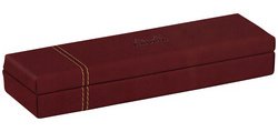 Rhodiarama plumier simili cuir italien 21x5,5x3 cm - Lie de vin