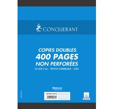 Duplicate copies 200 pages 5 x 5 21 x 29.7 cm Conquérant - non perforated