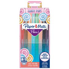 Paper:Mate Stylo feutre Flair 'Candy Pop', pochette de 16