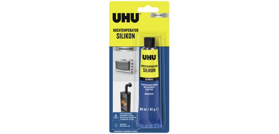 High temperature silicone, 80 ml tube, black