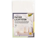 Sachet de papier photophore, blanc uni