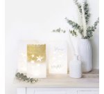 Sachet de papier photophore 'étoiles', grand, papier