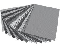 Carton à motif 'Noir / Blanc', 500 x 700 mm, 270 g/m2