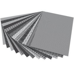 Carton à motif 'Noir / Blanc', 500 x 700 mm, 270 g/m2