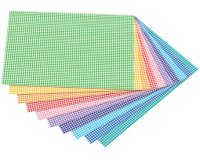 Carton à motif 'carreaux petit', 500x 700 mm, 300g /m2